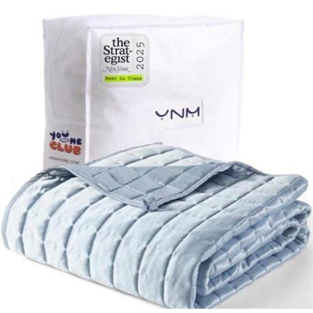 YnM Cooling Weighted Blanket for Adults, 20lbs Heavy Bed Throw Comforter with 10